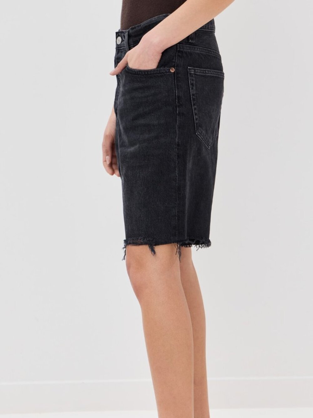AGOLDE Indra Hip Slung Baggy Denim Shorts - Picture 2 of 6